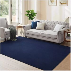 ASPIRE HOMEWARE (160 cm x 230 cm (5ft 4" x 7ft 8"), Navy Blue) Modern Soft Shaggy Rugs Livingroo ASPIRE HOMEWARE (160 cm x 230 cm (5ft 4" x 7ft 8"), Navy Blue) Modern Soft Shaggy Rugs Livingroo