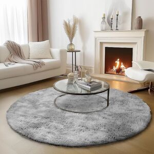 SUPREME BEDDING LTD (120cm x 120cm (4 ft x 4 ft)- Circle Round Rug Circular Carpet) Large Shaggy Flu SUPREME BEDDING LTD (120cm x 120cm (4 ft x 4 ft)- Circle Round Rug Circular Carpet) Large Shaggy Flu