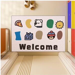 Unbranded (J-9, 40X60cm 15.7X23.6in) Home floor mat silk ring non-slip and dirt-resistant, Unbranded (J-9, 40X60cm 15.7X23.6in) Home floor mat silk ring non-slip and dirt-resistant,