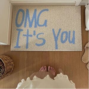 Unbranded (White-OMG, 60X90cm 23.6X35.4in) Front door silk ring entrance mat, hallway floo Unbranded (White-OMG, 60X90cm 23.6X35.4in) Front door silk ring entrance mat, hallway floo