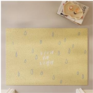 Unbranded (lemon, 80X120cm 31.5X47.3in) Raindrop dopamine silk ring home floor mat advance Unbranded (lemon, 80X120cm 31.5X47.3in) Raindrop dopamine silk ring home floor mat advance