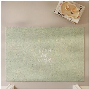 Unbranded (Mint, 60X90cm 23.6X35.4in) Raindrop dopamine silk ring home floor mat advanced Unbranded (Mint, 60X90cm 23.6X35.4in) Raindrop dopamine silk ring home floor mat advanced