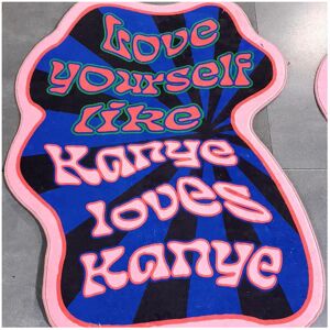 Unbranded (Love Yourself, 60X90cm 23.6X35.4in) Carpet imitation cashmere personality new f Unbranded (Love Yourself, 60X90cm 23.6X35.4in) Carpet imitation cashmere personality new f