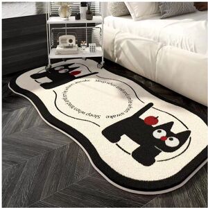 Unbranded (Apple Cat, 100X150cm 39.3X59in) Dopamine Bedside Carpet Home Cartoon Living Roo Unbranded (Apple Cat, 100X150cm 39.3X59in) Dopamine Bedside Carpet Home Cartoon Living Roo