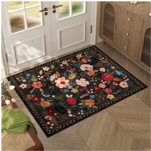 Unbranded (Flowers 3, 100x150cm39.3x59in) American flower imitation cashmere floor mat is Unbranded (Flowers 3, 100x150cm39.3x59in) American flower imitation cashmere floor mat is