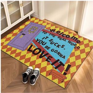 Unbranded (A-4, 60X90cm 23.6X35.4in) Silk ring mat, entrance door mat, dust removal, dirt Unbranded (A-4, 60X90cm 23.6X35.4in) Silk ring mat, entrance door mat, dust removal, dirt