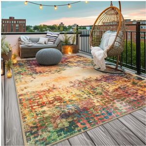 Oxford Homeware (240 x 320 cm (8 ft. x 10 ft. 6 in)-Indoor Outdoor Rugs., VIBRANT) Non Slip Trad Oxford Homeware (240 x 320 cm (8 ft. x 10 ft. 6 in)-Indoor Outdoor Rugs., VIBRANT) Non Slip Trad