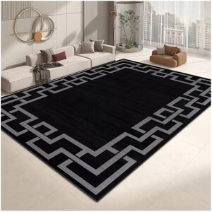 SUPREME BEDDING LTD (200cm x 290cm (6ft 7" x 9ft 6")- Extra Large Area Living Room Bedroom Rug , Bla SUPREME BEDDING LTD (200cm x 290cm (6ft 7" x 9ft 6")- Extra Large Area Living Room Bedroom Rug , Bla