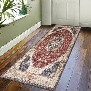 Imperial Rooms (80 x 150 cm (2 ft 6 in x 5 ft)- Floor Runner Rug/Carpet, Red Floral) Extra Larg Imperial Rooms (80 x 150 cm (2 ft 6 in x 5 ft)- Floor Runner Rug/Carpet, Red Floral) Extra Larg