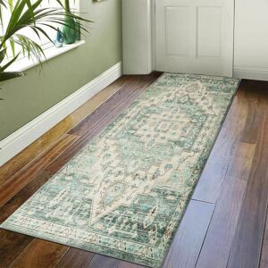 Imperial Rooms (60 cm x 220 cm (2ft x 7ft 7")- Runner Rug Carpet)., EMBER/GREEN CREAM- CASHMERE Imperial Rooms (60 cm x 220 cm (2ft x 7ft 7")- Runner Rug Carpet)., EMBER/GREEN CREAM- CASHMERE