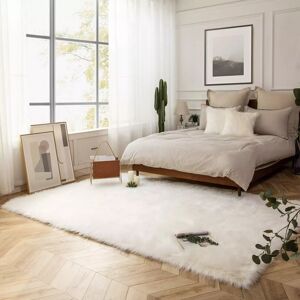 Shaggy Rugs LTD (120 x 170 cm (4x5.6 ft)) Ultra Soft Fluffy Rug White Large Shaggy Rugs Bedroom Shaggy Rugs LTD (120 x 170 cm (4x5.6 ft)) Ultra Soft Fluffy Rug White Large Shaggy Rugs Bedroom