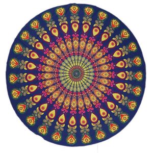 Unbranded (As show, One size) Round Mat Scarve Mandala Tapestry Beach Picnic Throw Rug Bla Unbranded (As show, One size) Round Mat Scarve Mandala Tapestry Beach Picnic Throw Rug Bla