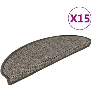 vidaXL Stair Mats Self-adhesive Carpet Stair Rug Sisal-Look 15 pcs Brown Beige vidaXL Stair Mats Self-adhesive Carpet Stair Rug Sisal-Look 15 pcs Brown Beige
