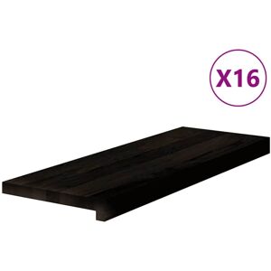 vidaXL Model 4006 - Dark Brown Oak Stair Treads - Stair Treads vidaXL Model 4006 - Dark Brown Oak Stair Treads - Stair Treads