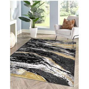 Quality & Style (Black, 120 x 120 cm (ROUND)) Runner Rugs Living Room Bedroom Carpet Floor Mats Quality & Style (Black, 120 x 120 cm (ROUND)) Runner Rugs Living Room Bedroom Carpet Floor Mats
