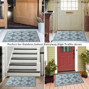 Imperial Rooms (40x60 CM- Small Doormat, Blue Mat) Washable Door Mats Small Rug Carpet Indoor O Imperial Rooms (40x60 CM- Small Doormat, Blue Mat) Washable Door Mats Small Rug Carpet Indoor O