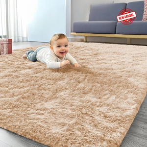 Moonlight Bedding Limited (120 x 170 cm (4ft x 5ft 6in), Beige) Xtra Large Area Rugs Nonslip Soft Shaggy F Moonlight Bedding Limited (120 x 170 cm (4ft x 5ft 6in), Beige) Xtra Large Area Rugs Nonslip Soft Shaggy F
