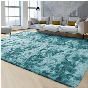 Moonlight Bedding Limited (200 x 290 cm (6ft 6in x 9ft 5in), Teal Tye Dye) Xtra Large Area Rugs Nonslip So Moonlight Bedding Limited (200 x 290 cm (6ft 6in x 9ft 5in), Teal Tye Dye) Xtra Large Area Rugs Nonslip So