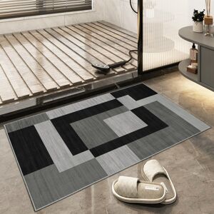 Moonlight Bedding Limited (40x60cm - Small Door Mat, Milo Black Grey) Living Room Black & Grey Rugs Carpet Moonlight Bedding Limited (40x60cm - Small Door Mat, Milo Black Grey) Living Room Black & Grey Rugs Carpet