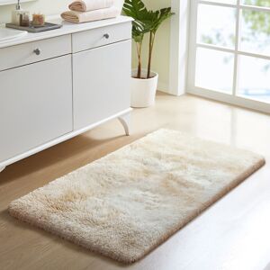 Oxford Homeware (60 x 110 cm (2ft x 3ft 7in), Cream) Thick Large Shaggy Rugs for Living Room Non Oxford Homeware (60 x 110 cm (2ft x 3ft 7in), Cream) Thick Large Shaggy Rugs for Living Room Non