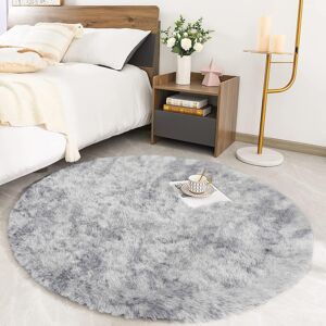 Oxford Homeware (120 x 120 cm (4ft x 4ft), Silver) Thick Large Shaggy Rugs for Living Room Nonsl Oxford Homeware (120 x 120 cm (4ft x 4ft), Silver) Thick Large Shaggy Rugs for Living Room Nonsl