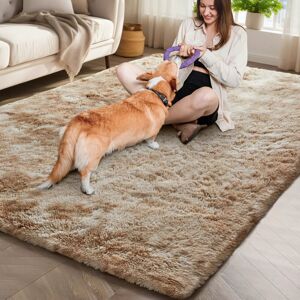 Oxford Homeware (160 x 230 cm (5ft 3 in x 7ft 7in), Beige) Thick Large Shaggy Rugs for Living Ro Oxford Homeware (160 x 230 cm (5ft 3 in x 7ft 7in), Beige) Thick Large Shaggy Rugs for Living Ro