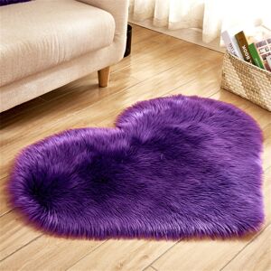 Unbranded (Purple) 30 x 40cm Heart Shaped Rug Plush Floor Mat Non Slip Living Room Bedroom Unbranded (Purple) 30 x 40cm Heart Shaped Rug Plush Floor Mat Non Slip Living Room Bedroom