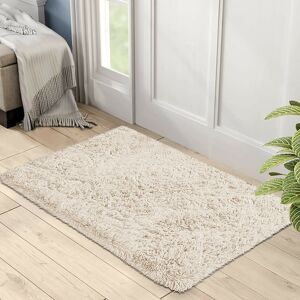 BedLooms (Cream, 50x80cm (1.6ft x 2.6ft)) Shaggy Rug Soft Fluffy Carpet - Modern Living R BedLooms (Cream, 50x80cm (1.6ft x 2.6ft)) Shaggy Rug Soft Fluffy Carpet - Modern Living R