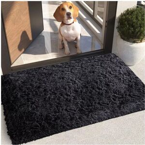 BedLooms (Black, 60x110cm (2ft x 3.5ft)) Shaggy Rug Soft Fluffy Carpet - Modern Living Ro BedLooms (Black, 60x110cm (2ft x 3.5ft)) Shaggy Rug Soft Fluffy Carpet - Modern Living Ro