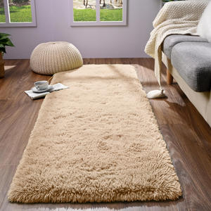 BedLooms (Beige, 60x220cm (2ft x 7ft)) Shaggy Rug Soft Fluffy Carpet - Modern Living Room BedLooms (Beige, 60x220cm (2ft x 7ft)) Shaggy Rug Soft Fluffy Carpet - Modern Living Room