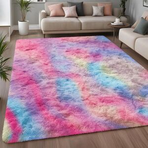 BedLooms (Rainbow, 160x230cm (5.3ft x 7.5ft)) Shaggy Rug Soft Fluffy Carpet - Modern Livi BedLooms (Rainbow, 160x230cm (5.3ft x 7.5ft)) Shaggy Rug Soft Fluffy Carpet - Modern Livi