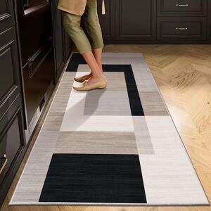 BedLooms (Milo Neutral, 60 x 220 cm (2 ft x 7 ft)) Printed Rug Modern Area Carpet - Non S BedLooms (Milo Neutral, 60 x 220 cm (2 ft x 7 ft)) Printed Rug Modern Area Carpet - Non S