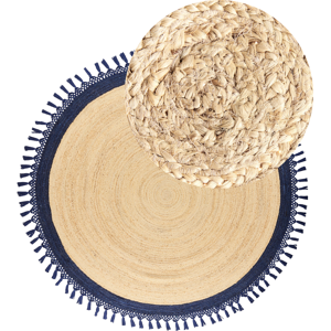 Beliani - Round Boho Jute Rug 200cm - Rug Beliani - Round Boho Jute Rug 200cm - Rug