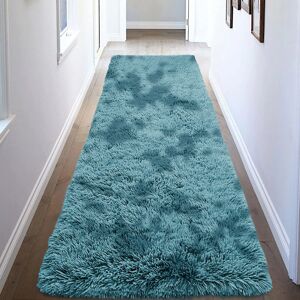 BedLooms (Blue Runner Rug) Shaggy Rug 80x300cm - Modern Long Hallway & Kitchen Carpet 10 BedLooms (Blue Runner Rug) Shaggy Rug 80x300cm - Modern Long Hallway & Kitchen Carpet 10