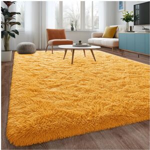 BedLooms Ochre 200x290 Shaggy Rug-Non Slip Thick Fluffy Extra Large Rugs for Living Bedro BedLooms Ochre 200x290 Shaggy Rug-Non Slip Thick Fluffy Extra Large Rugs for Living Bedro