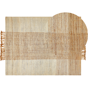 Beliani Jute Area Rug Beige 140 x 200 cm - Area Rug Beliani Jute Area Rug Beige 140 x 200 cm - Area Rug