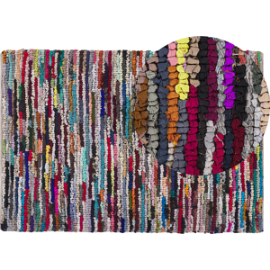 Beliani Multicolour Cotton Polyester Handwoven Rug - Rectangular - 140x200cm - Product Type: Rug Beliani Multicolour Cotton Polyester Handwoven Rug - Rectangular - 140x200cm - Product Type: Rug