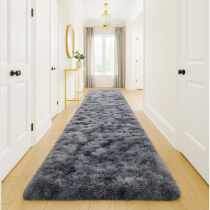 Moonlight Bedding Limited (Large Runner (80x300cm), Marble Grey Shaggy Rug) Non Slip Shaggy Rugs & Printed Moonlight Bedding Limited (Large Runner (80x300cm), Marble Grey Shaggy Rug) Non Slip Shaggy Rugs & Printed
