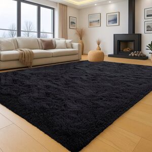 Moonlight Bedding Limited (200x290 cm, Black) Soft Touch Shaggy Rugs For Bedroom Hallway Runner Floor Rug Moonlight Bedding Limited (200x290 cm, Black) Soft Touch Shaggy Rugs For Bedroom Hallway Runner Floor Rug