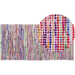 Beliani Multicolor Handwoven Rug - 80x150cm - Rectangular Boho Style Beliani Multicolor Handwoven Rug - 80x150cm - Rectangular Boho Style