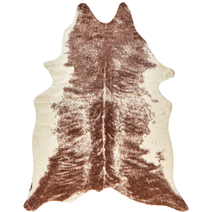 Beliani Brown Faux Fur Cowhide Rug - 130x170cm - Area Rug Beliani Brown Faux Fur Cowhide Rug - 130x170cm - Area Rug