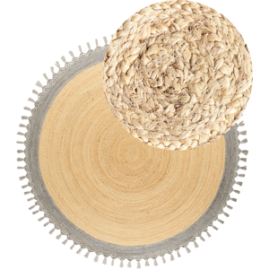 Beliani - Round Boho Jute Rug - 200cm Beliani - Round Boho Jute Rug - 200cm