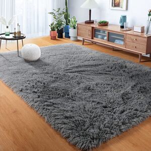 Imperial Rooms (200cm x 290cm OR 6ft 7" x 9ft 6"- Large Area Rug, Grey- Area Rug) Large Fluffy Imperial Rooms (200cm x 290cm OR 6ft 7" x 9ft 6"- Large Area Rug, Grey- Area Rug) Large Fluffy
