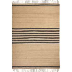 Beliani Beige Jute Area Rug - Natural Boho Style 200x300cm Beliani Beige Jute Area Rug - Natural Boho Style 200x300cm