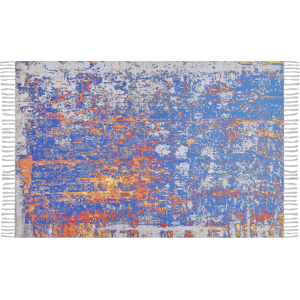 Beliani Multicolour Polyester Cotton 150 x 230 cm Handwoven Rug - Area Rug Beliani Multicolour Polyester Cotton 150 x 230 cm Handwoven Rug - Area Rug