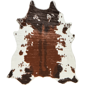 Beliani Faux Cowhide Rug BOGONG Brown 150 x 200 cm Beliani Faux Cowhide Rug BOGONG Brown 150 x 200 cm