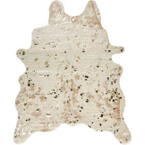 Beliani Faux Cowhide Rug BOGONG Light Beige 130 x 170 cm Beliani Faux Cowhide Rug BOGONG Light Beige 130 x 170 cm