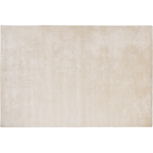 Beliani Rug GESI II Light Beige 140 x 200 cm Viscose Beliani Rug GESI II Light Beige 140 x 200 cm Viscose