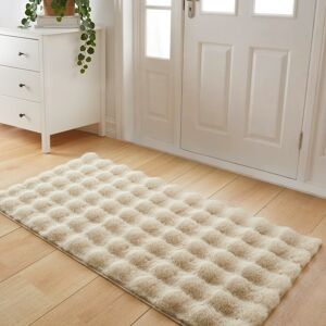 Imperial Rooms (60x110cm (Bedside Rug), Beige) Bubble Rug-Thick Non Slip Ultra Soft Fluffy Faux Imperial Rooms (60x110cm (Bedside Rug), Beige) Bubble Rug-Thick Non Slip Ultra Soft Fluffy Faux