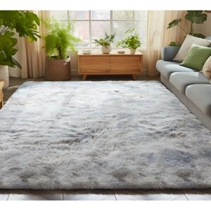 Oxford Homeware (200cm x 290cm (6ft 8" x 9ft 7")., Silver Tye Dye) Non Slip Rug Area Rug Living Oxford Homeware (200cm x 290cm (6ft 8" x 9ft 7")., Silver Tye Dye) Non Slip Rug Area Rug Living
